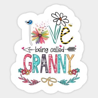 Love Being Called Granny Happy Mother's Day Sticker